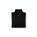 Camiseta cuello subido manga larga negra
